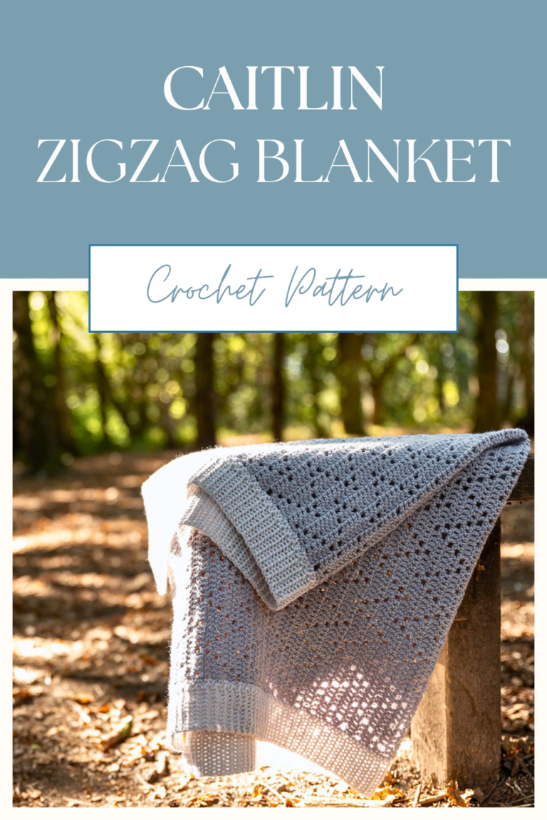Caitlin zigzag crochet blanket