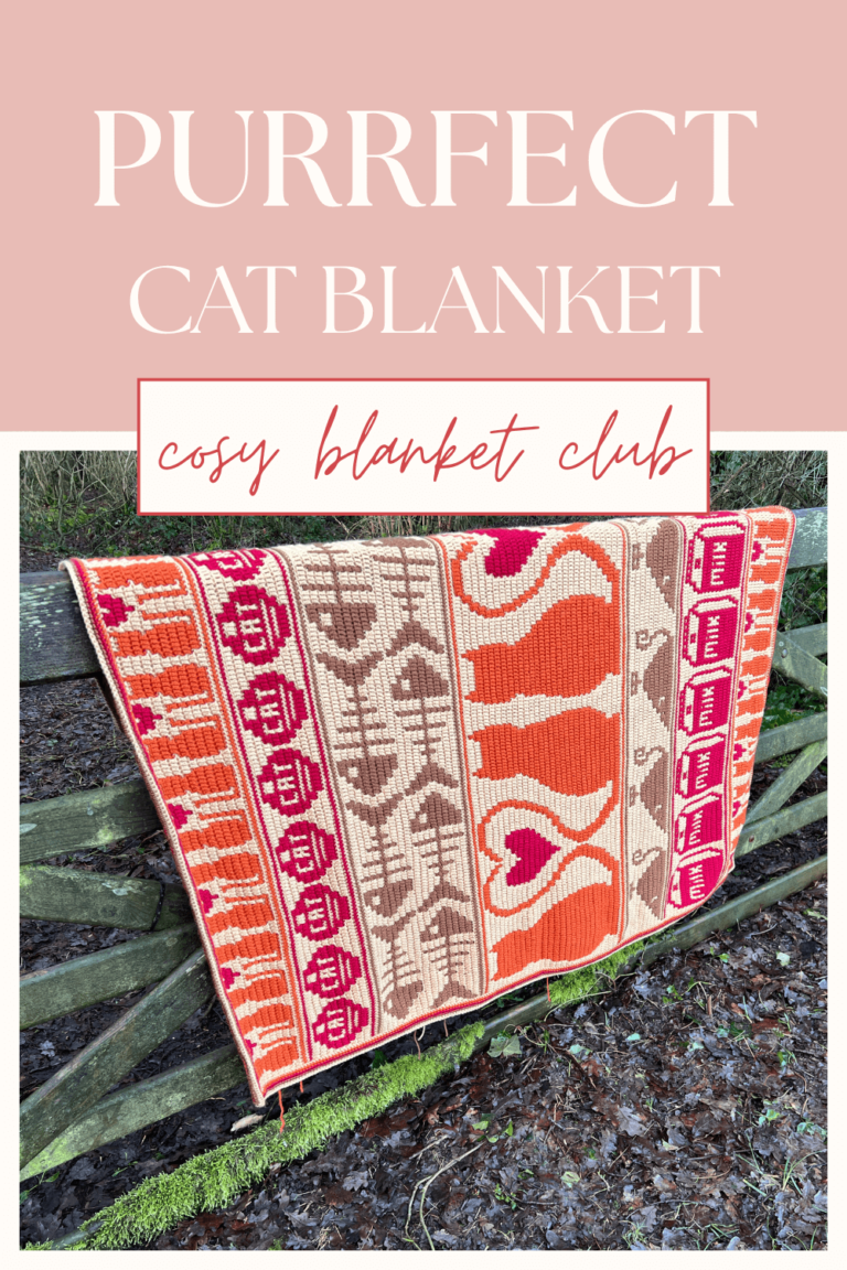 Colorful purrfect cat blanket