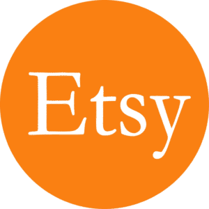 Etsy logo orange circle