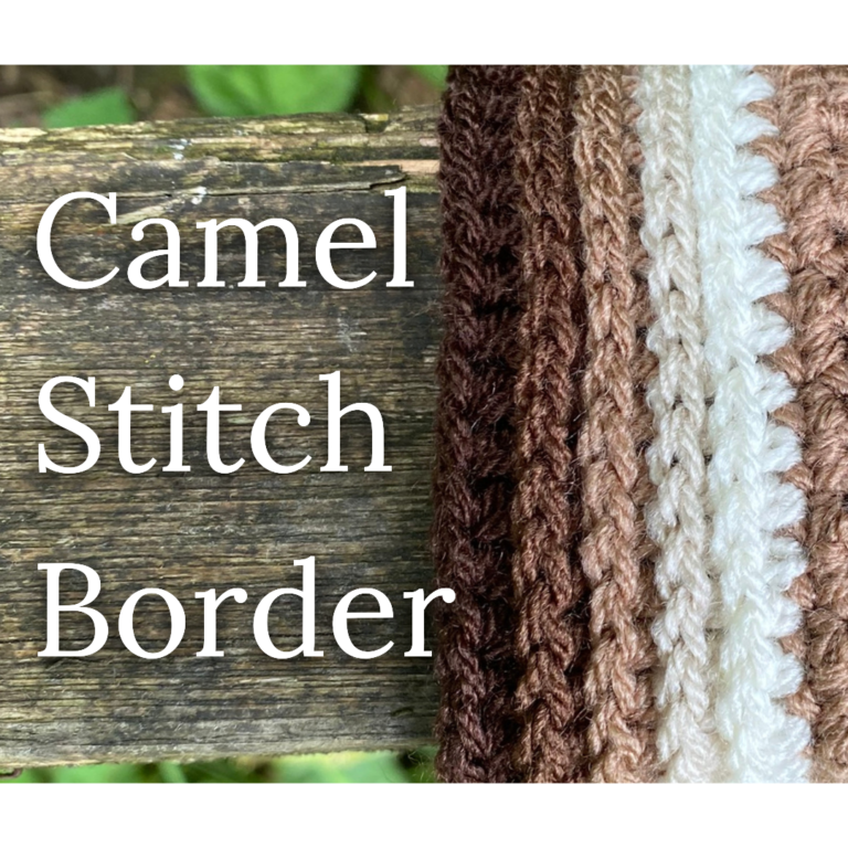 Camel stitch crochet border