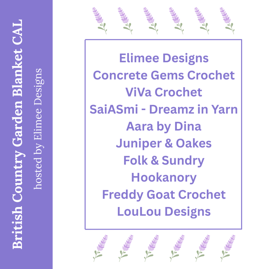 British Country Garden Blanket CAL