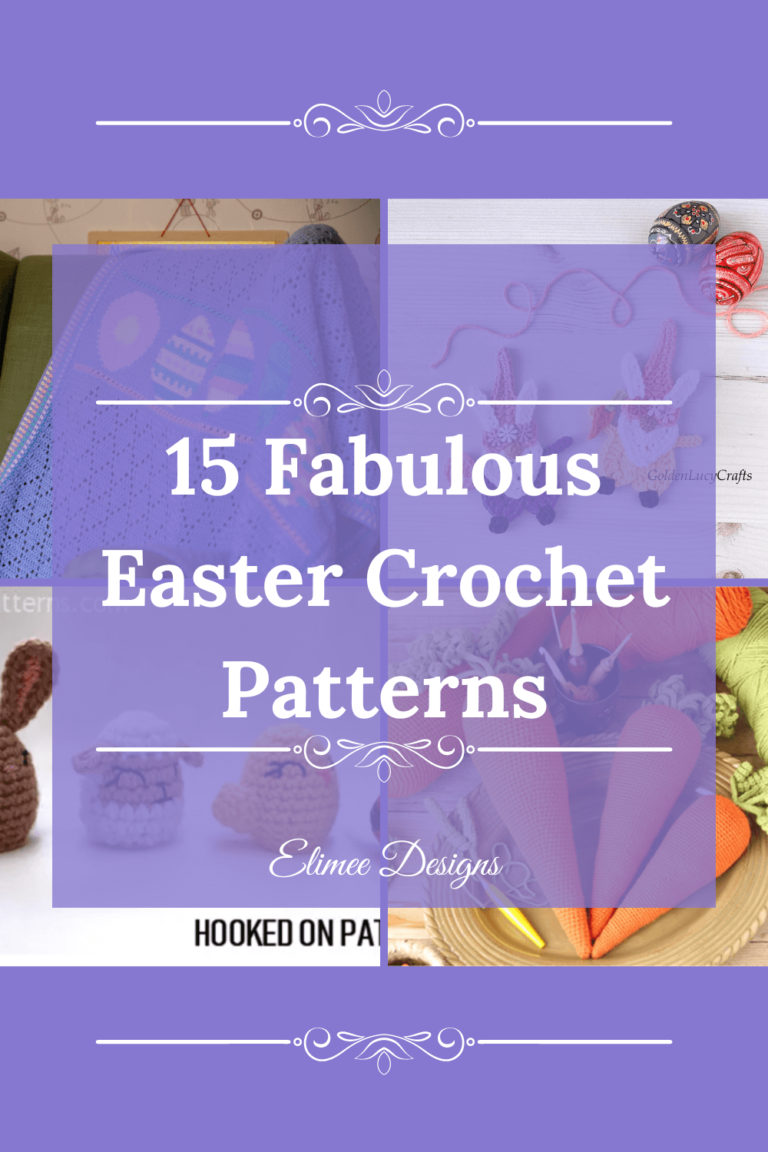 Easter crochet patterns collage
