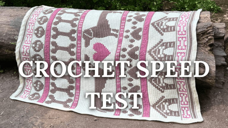 Crochet speed test blanket