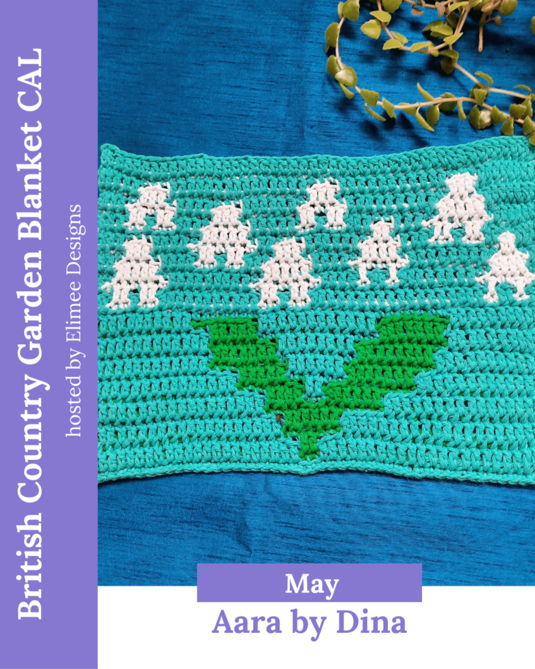 Crochet garden blanket square