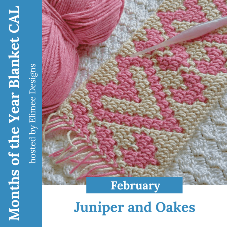 Pink beige crochet blanket project