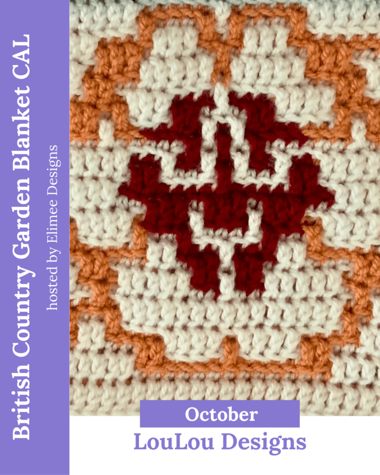 Mosaic crochet blanket square pattern