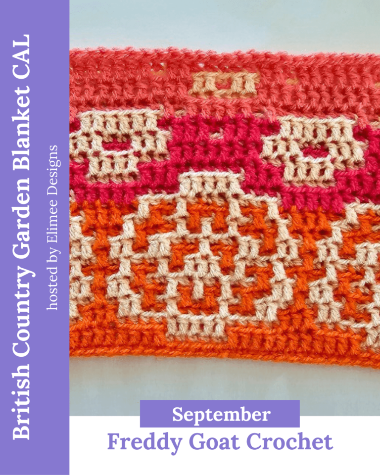 Colorful mosaic crochet pattern