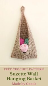 Crochet Suzette Wall Basket