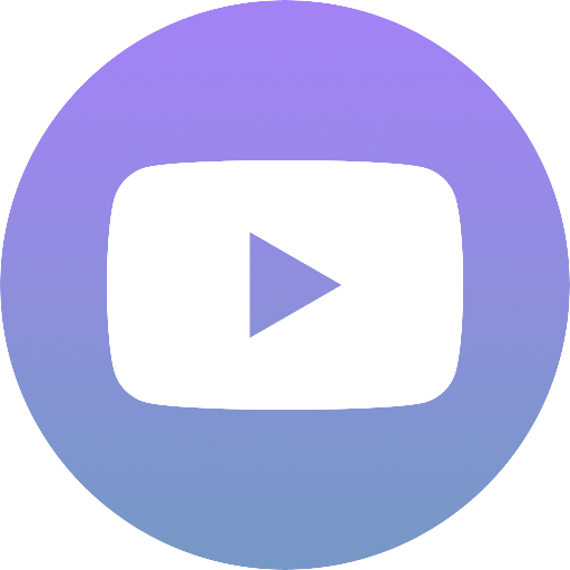 Purple gradient play icon