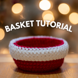 Crochet basket tutorial