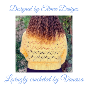 Handmade yellow crochet sweater