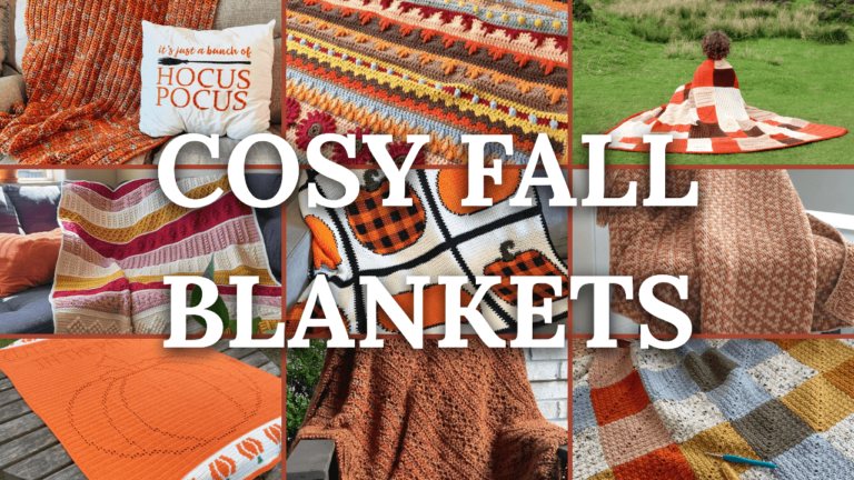 Cosy fall crochet blankets