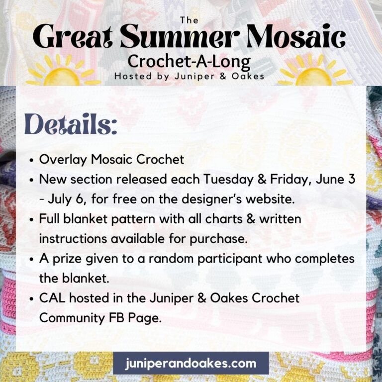 Summer Mosaic Crochet-A-Long Details