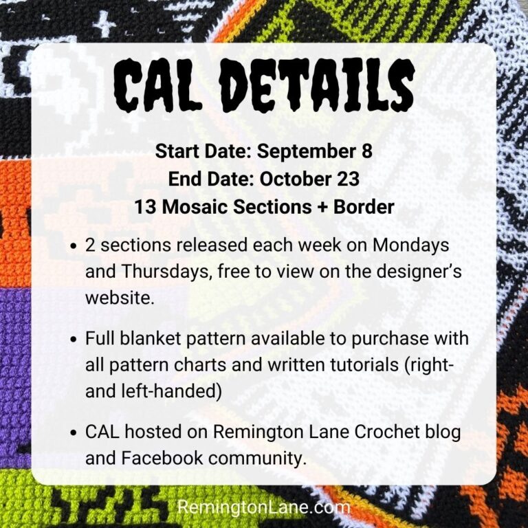 Mosaic Crochet CAL Details