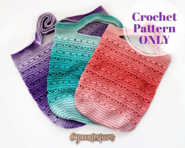 Ombre crochet bag patterns