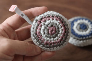 Pink crochet tape measure