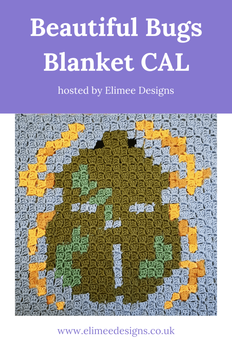 Crochet bug blanket square