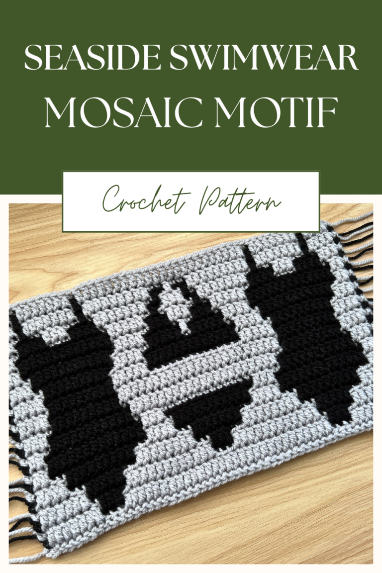 Seaside swimwear mosaic crochet