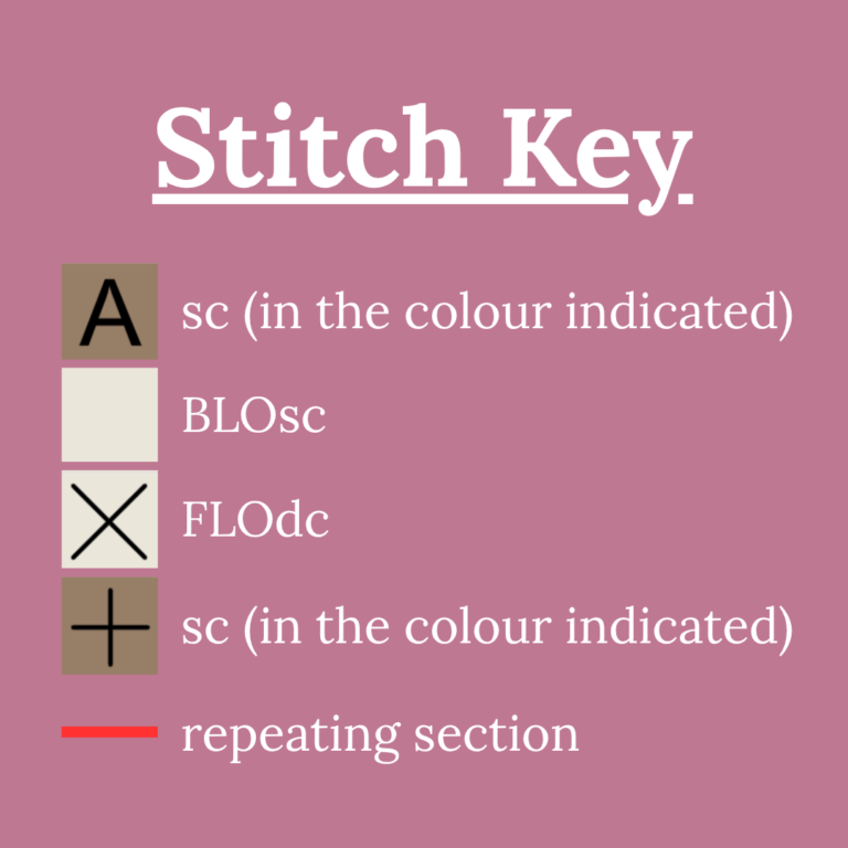 Crochet Stitch Key Chart