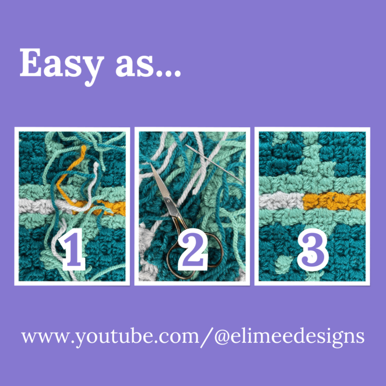 Easy crochet finishing steps