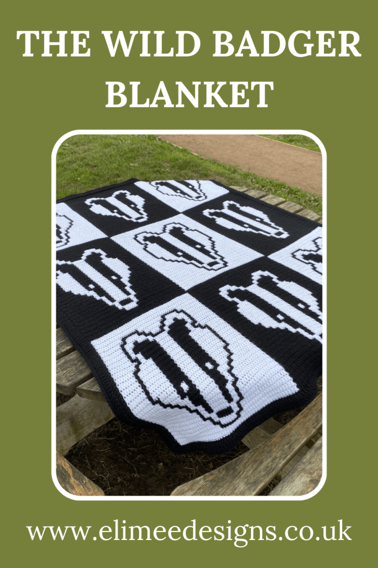 Wild badger crochet blanket