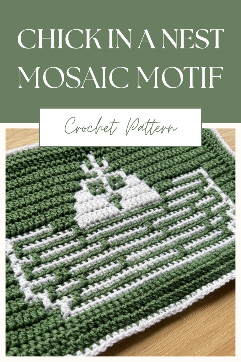 Crochet chick in nest pattern