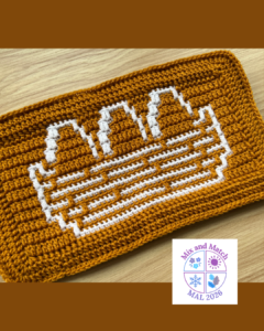 Crochet beer mug hot pad