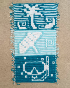 Crocheted beach themed patterns