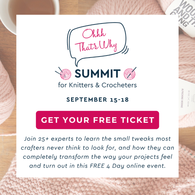 Free knitting crochet summit
