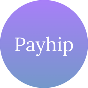 Payhip logo on gradient circle