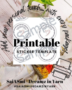 Printable sticker template designs