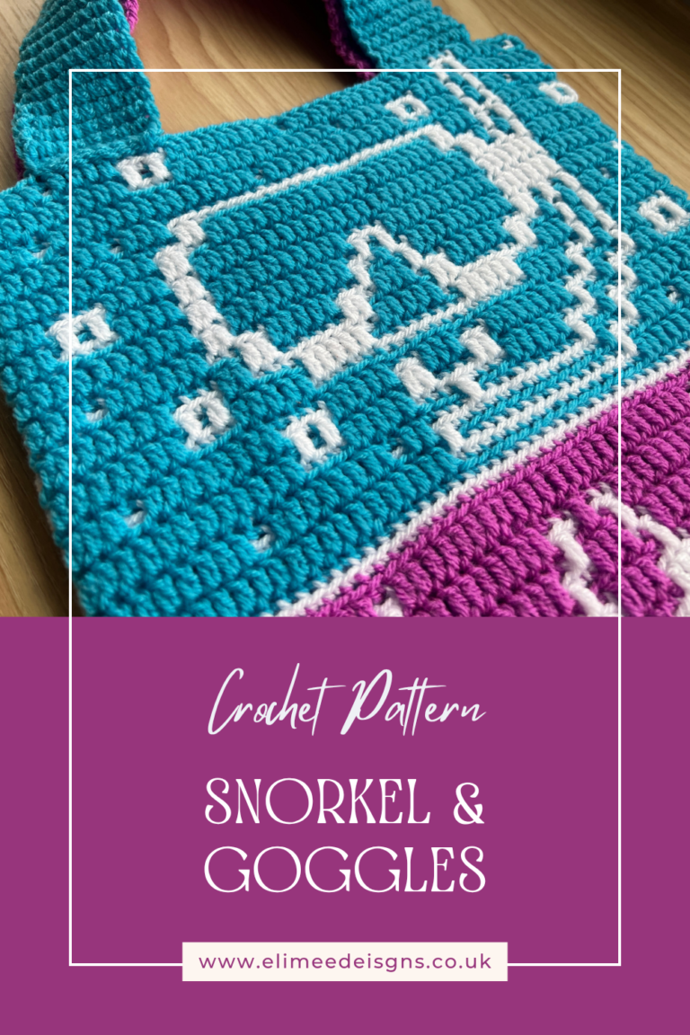 Crochet snorkel goggles pattern
