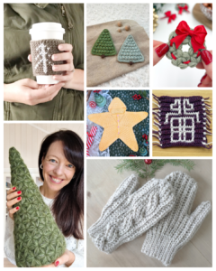 Crochet craft collage